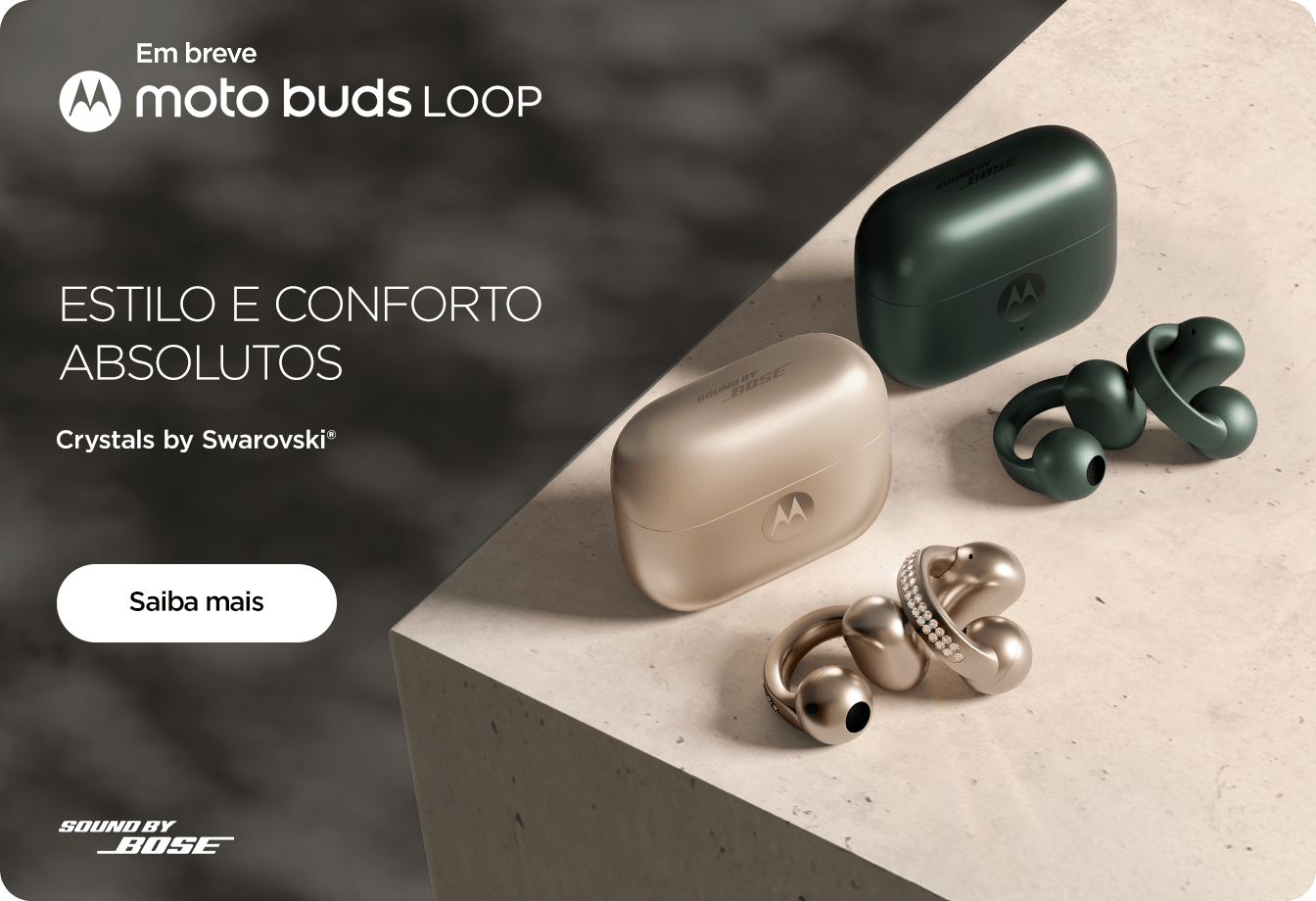 Fone de ouvido Moto Buds Loop Swarovski