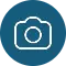  ícone azul de câmera