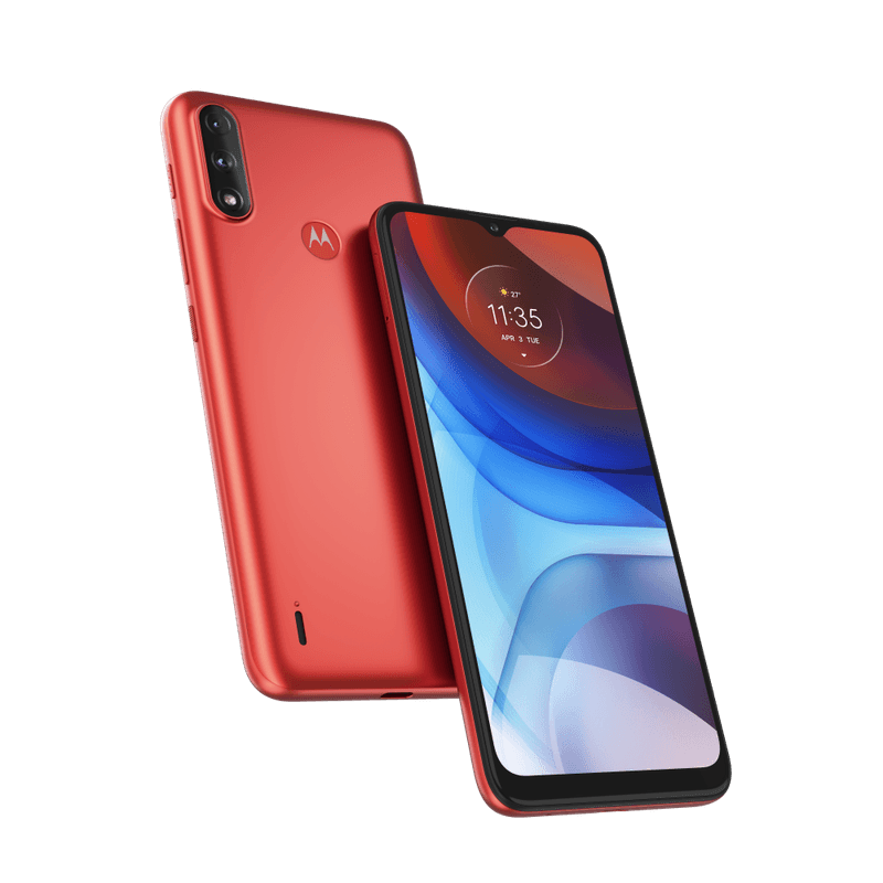 Smartphone-Moto-E7-Power-32GB-Imagem-Frontal-Curvada-Vermelho-Coral-foto-1