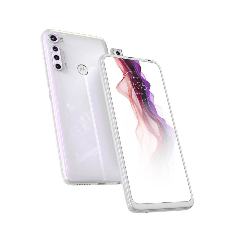 Smartphone-Motorola-one-fusion-plus-128gb-Imagem-Frontal-Curvada-Branco-Prisma