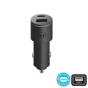 Carregador Veicular Motorola Turbo Power™ 45 DUO  27W / 18W - Sem cabo