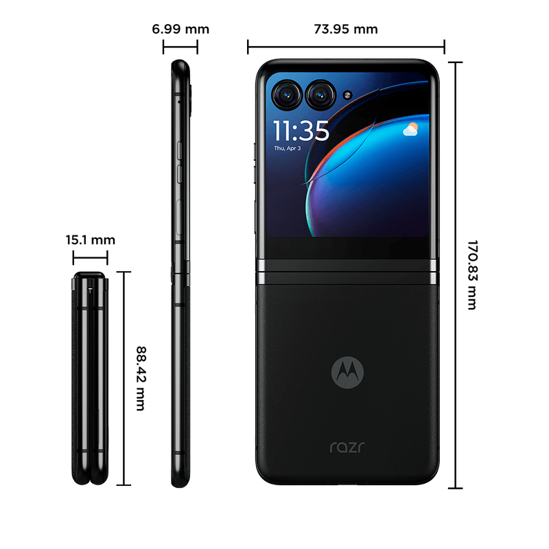 Dimensoes-smartphone-motorola-razr-40-ultra-black-5g