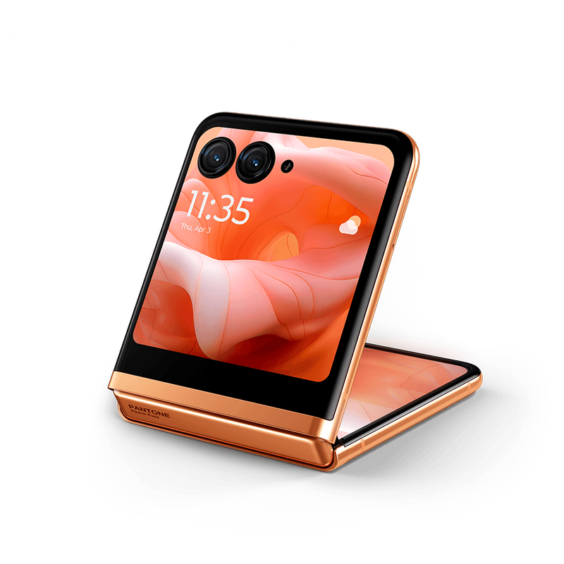 dobrado-cima-tela-smartphone-razr-40-ultra-peach-fuzz