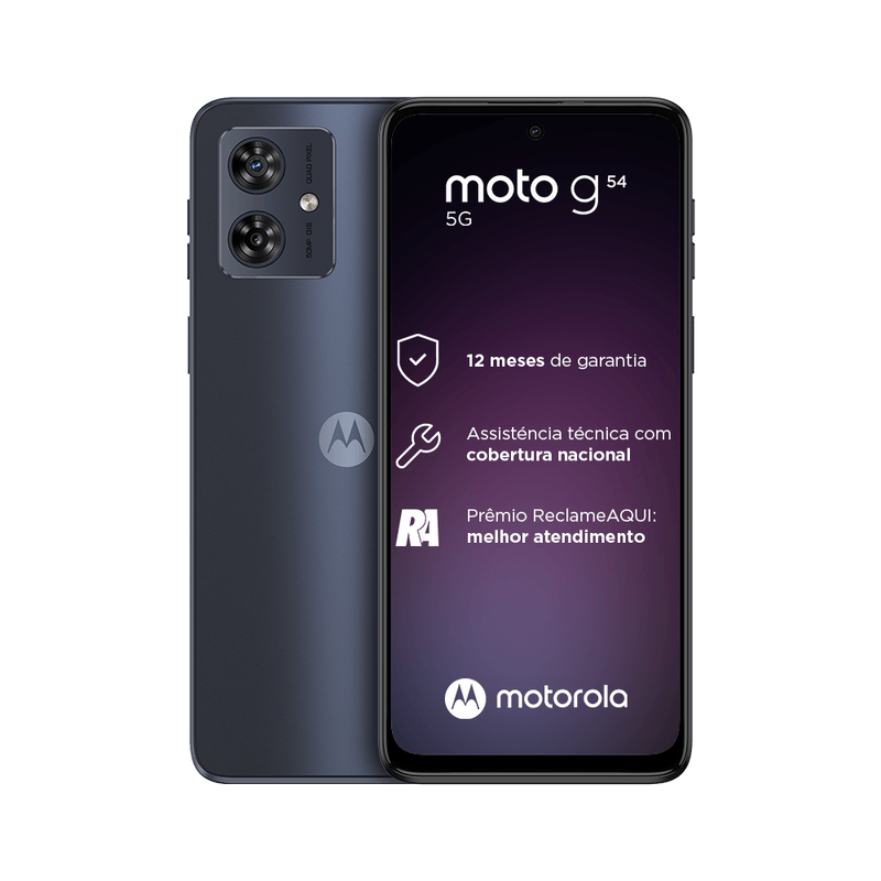 Celular Smartphone Motorola Moto G54 5g Xt2343 128gb Grafite - Dual Chip