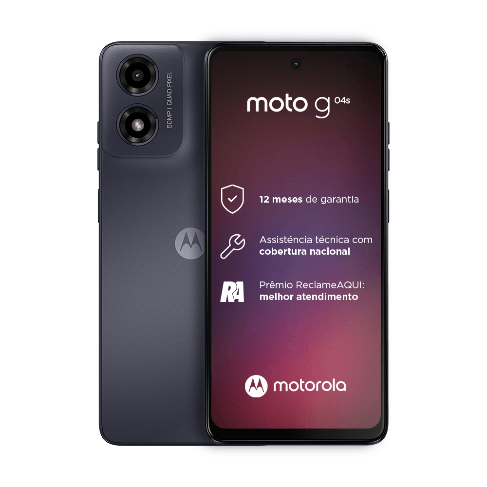 Celular Smartphone Motorola Moto G04s 128gb Grafite - Dual Chip