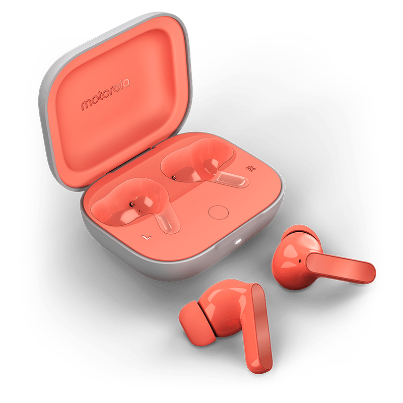 fone-da-motorola-bluetooth-com-cancelamento-de-ruido-moto-buds-laranja