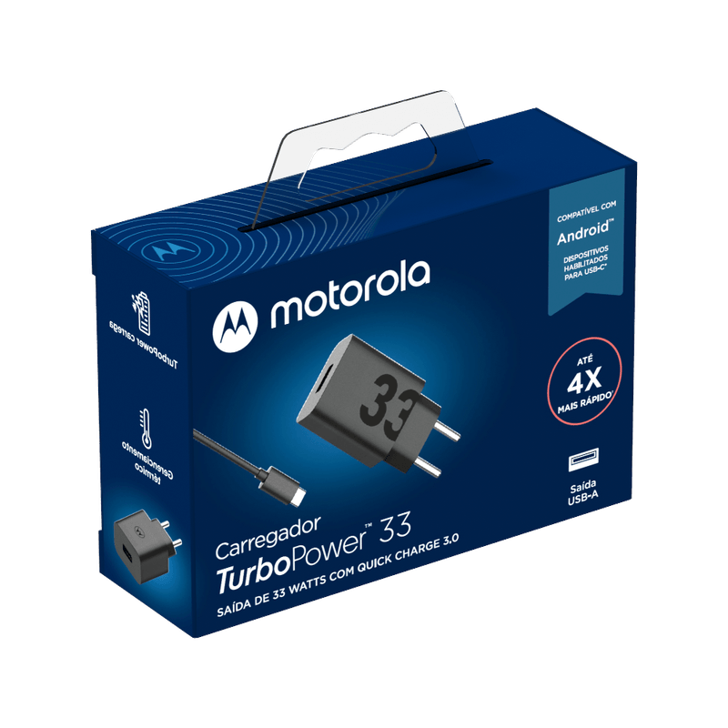 Carregador Motorola TurboPower 33W | Loja Oficial Motorola