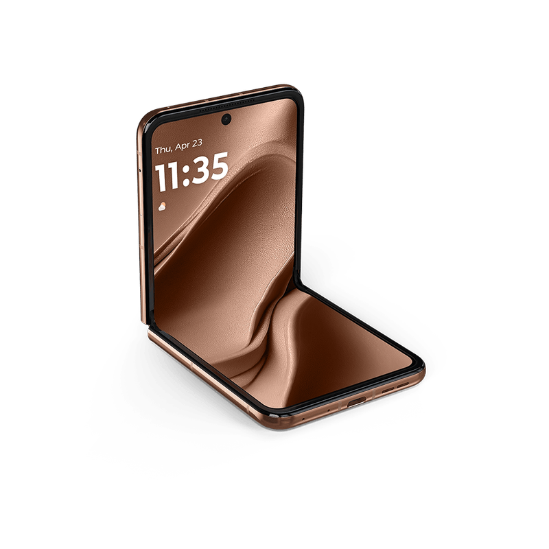 tela-dobrada-smartphone-motorola-razr-50-ultra-mocha-mousse-vegan-leather