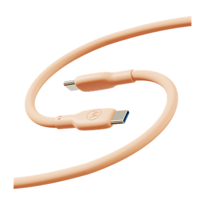 Cabo De Dados de Silicone Motorola USB-C Para USB-C 2 Metros