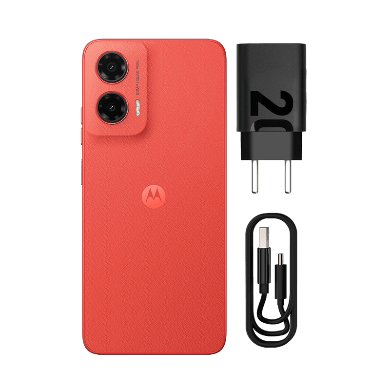 Celular-coral-da-motorola-moto-g35-5g-com-carregador-turbo-