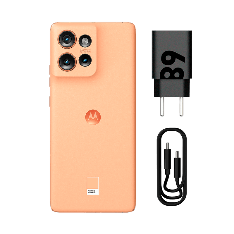 Celular-256gb-peach-fuzz-com-carregador-turbopower-da-motorola-