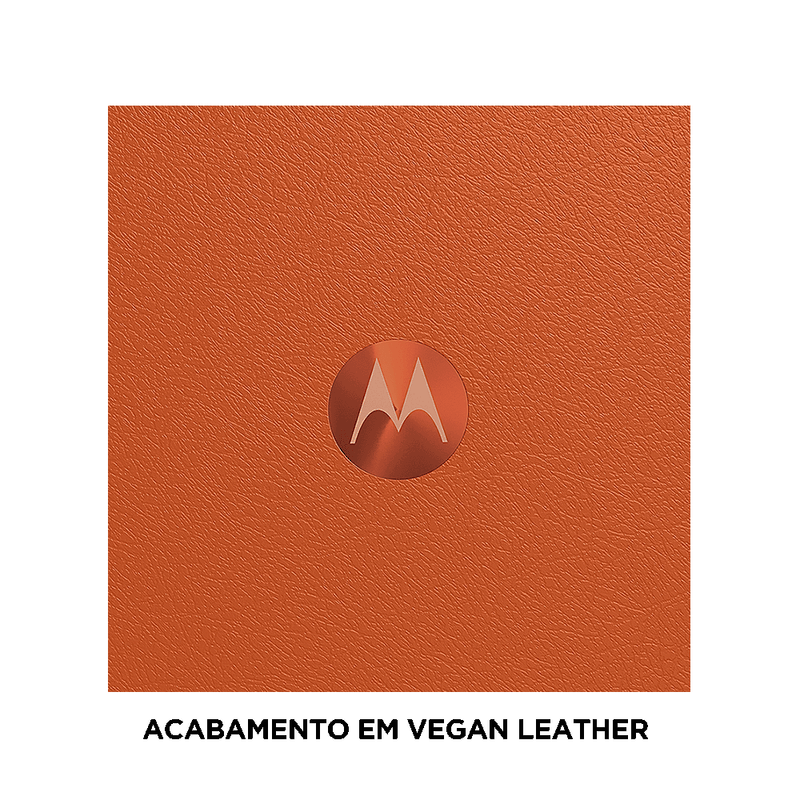 Smartphone-cinza-com-acabamento-em-couro-motorola-razr-50-5g-laranja