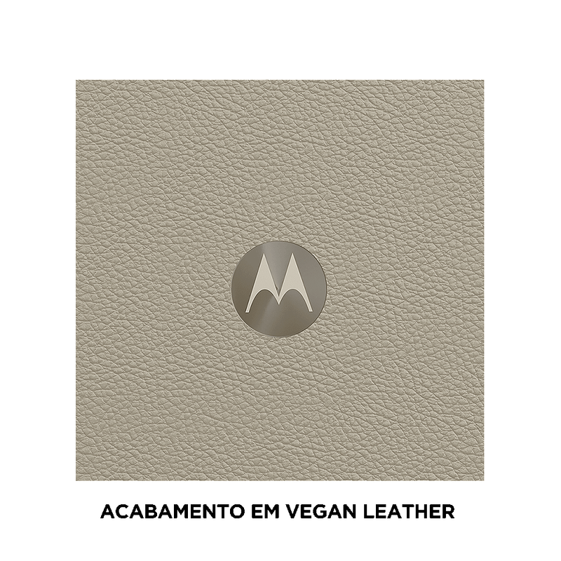Smartphone-cinza-com-acabamento-em-couro-motorola-razr-50-5g-creme