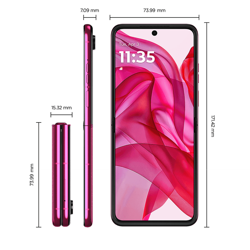 Dimensoes-do-celular-dobravel-flip-motorola-razer-50-ultra-5g-com-nfc-rosa