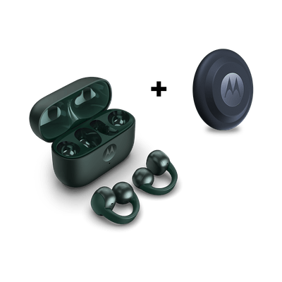 Kit Fone de ouvido Sem Fio Moto Buds Loop + Moto Tag