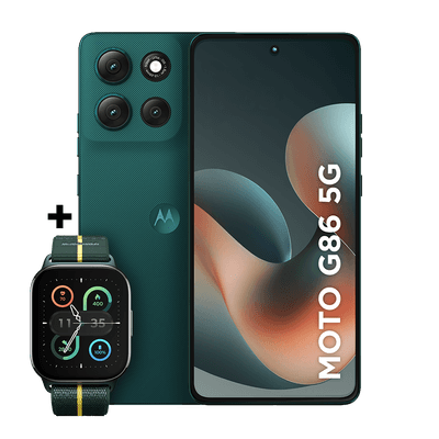 Kit smartphone moto g86 512 GB + moto watch fit