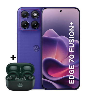 Kit smartphone motorola edge 70 fusion + e fone moto buds loop