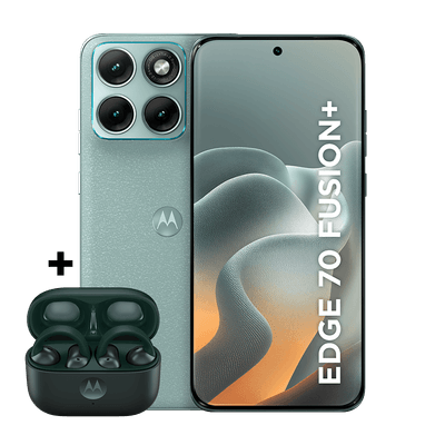 Kit smartphone motorola edge 70 fusion + e fone moto buds loop