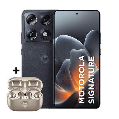 Kit smartphone motorola signature e fone moto buds loop Swarovski Champagne