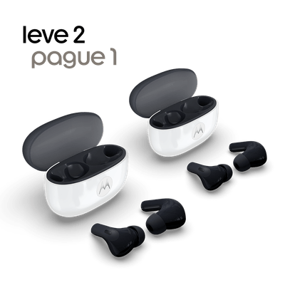 Kit com 2 fones de ouvido Bluetooth Moto Buds 2