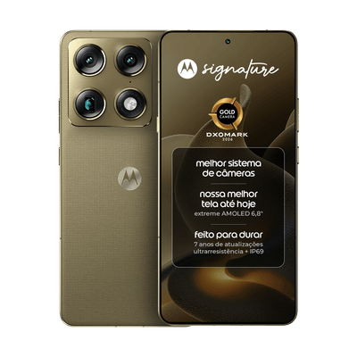 Kit Smartphone Motorola Signature 5G Verde Oliva + Smartphone Motorola Razr 70 5G Verde