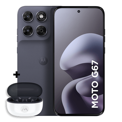 Kit Smartphone Motorola Moto g67 5G 128GB + Moto Buds 2