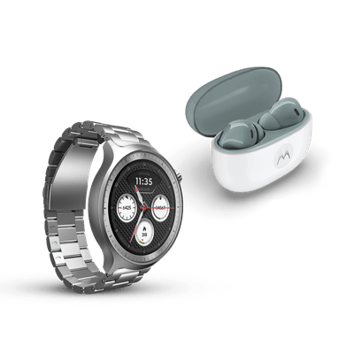 Kit Smartwatch Moto Watch + Moto Buds 2