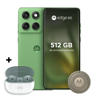 Kit Smartphone Motorola Edge 60  5G 512GB + Moto Buds 2 e Moto Tag 2
