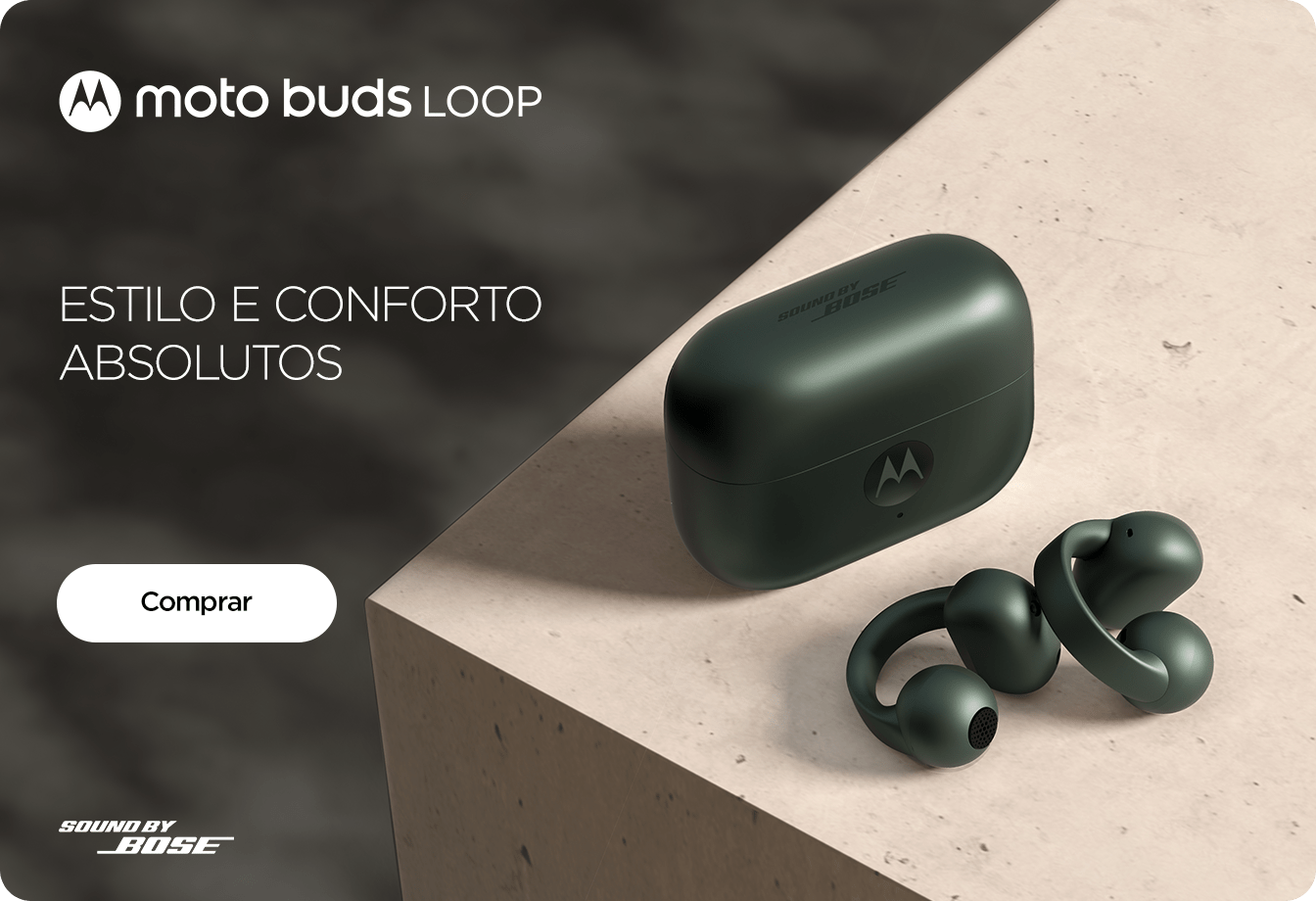 Fone de ouvido Moto Buds Loop Swarovski