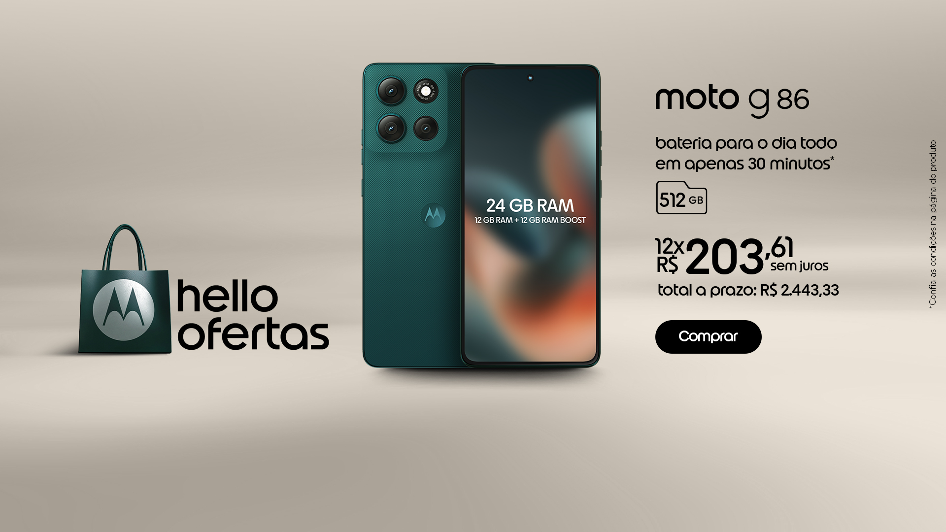 [01] Banner hello ofertas moto g86 512gb  - 13/01​​​​​