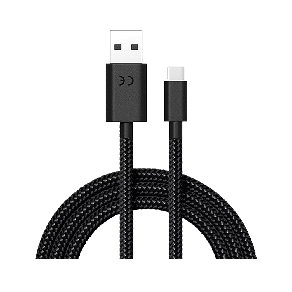 Cabo de dados de carga Motorola USB-A P/ USB-C 1.5 metros acabamento cordão 